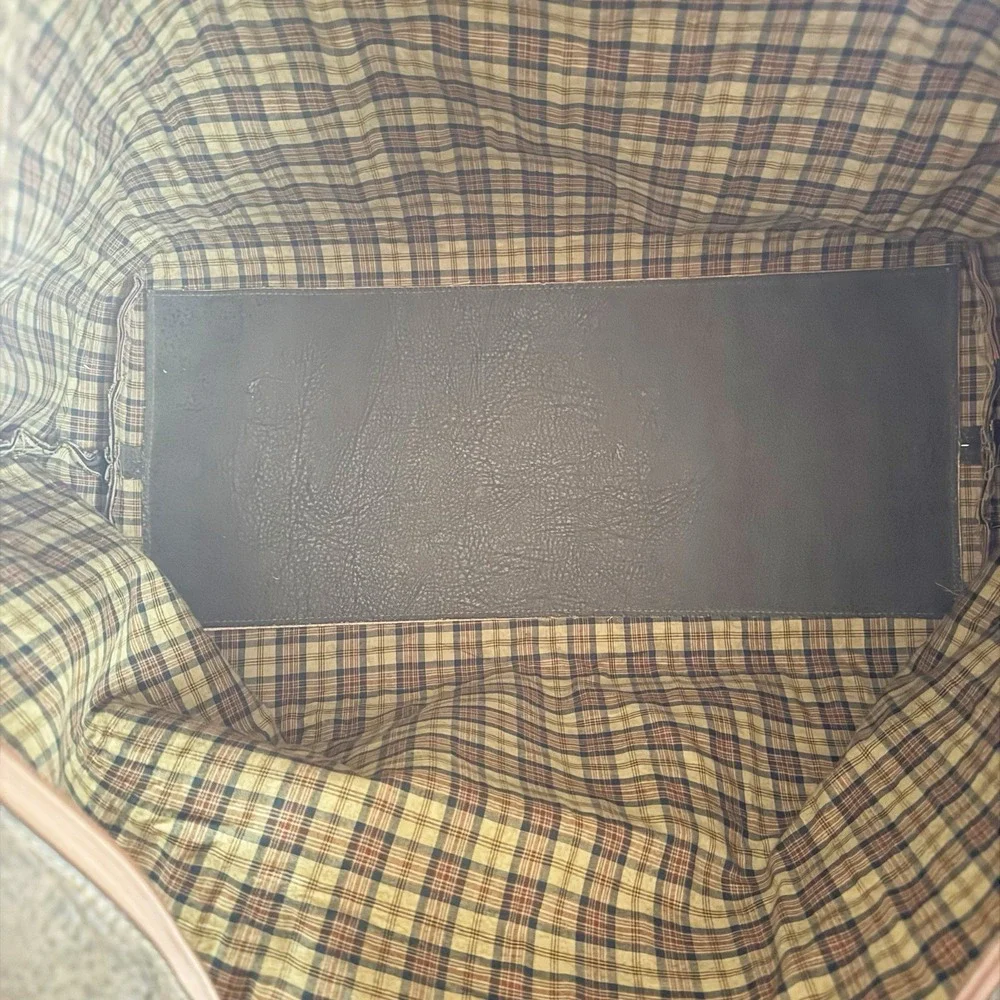 Glenroyal olive green leather weekender travel bag